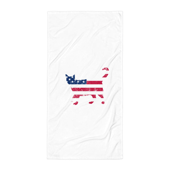 "American Kitty" Beach Towel
