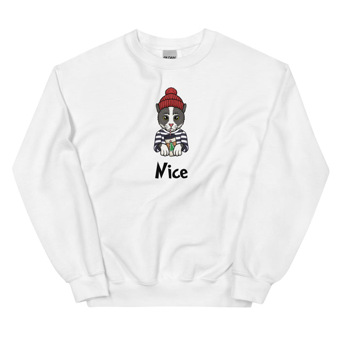 "Nice Cat" Holiday Sweatshirt