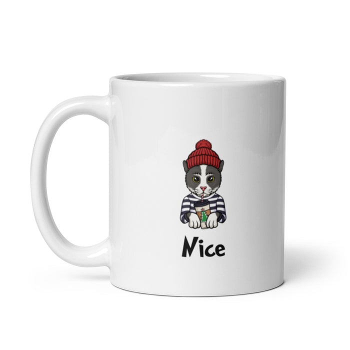 "Nice Cat" Holiday Mug